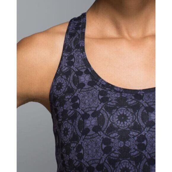 Lululemon Cool Racerback Mini Prisma Nightfall Black Grape 4 - Picture 4 of 10